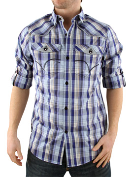 Blue Carrie Oakie Check Shirt