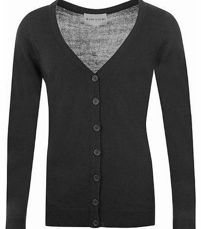 Womens Essential Cardigan Ladies Black 10 (S)