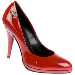 Miss Sixty Female Brigida Leather Upper Evening in Black, Red