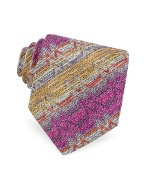 Missoni Ornamental Lines Woven Silk Tie