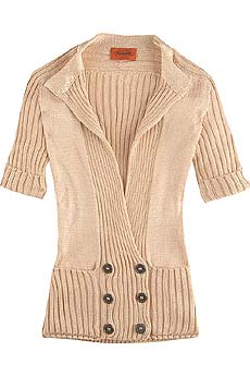 Uranio ribbed cropped cardigan