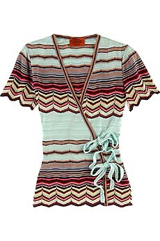 Missoni Zig-zag wrap top