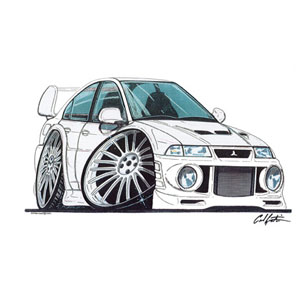 Lancer Evo6 - White Kids T-shirt