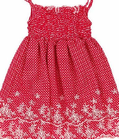 Mitty James Girls Mitty James Polka Dot Broderie Dress -