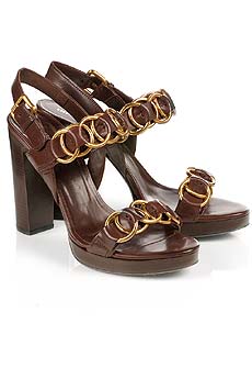 Miu Miu Chain stack heel sandals