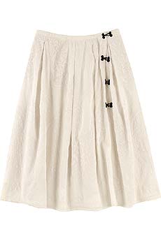 Miu Miu Cotton voile skirt