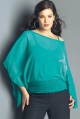 sheer georgette batwing top