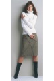 stretch cowl neck jumper