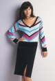 MIX stretch pencil skirt