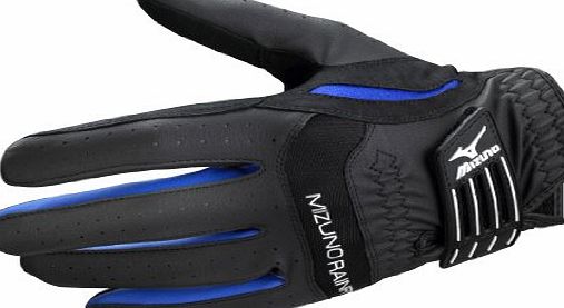 Mizuno Pair of 2015 Mizuno Rainfit Wet Weather Golf Gloves Black Medium