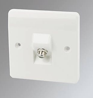 MK, 1228[^]83721 1-Gang Satellite Socket White 83721