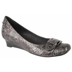 Moda In Pelle Female Halliday Pewter Snakeskin in Pewter