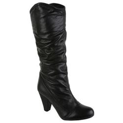 Moda In Pelle Female Hanover Black Leather Casual in Black