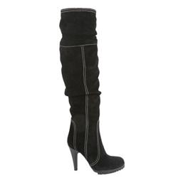 Female Silva Black Suede in Black