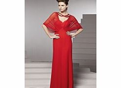 Modern Asymmetrical Half-Sleeve Stretch satin