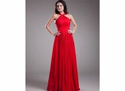 Modern Halter Evening Dresses Wedding Party Red