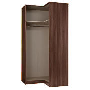 MODULAR Corner Wardrobe Frame, Walnut