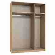 MODULAR Triple Wardrobe Frame, Oak