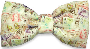 money Notes Bow Tie