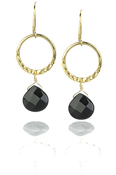 Monica Vinader Circle hammer earrings