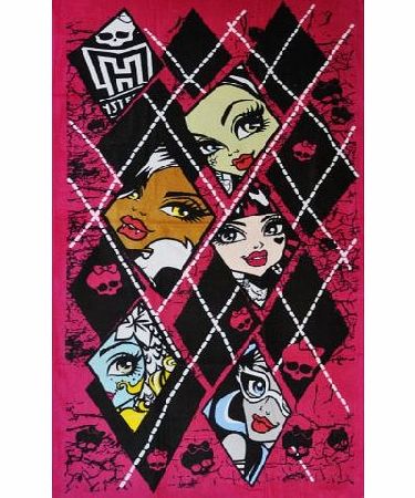 Monster High OFFICIAL MONSTER HIGH BEACH BATH TOWEL NEW amp; SEALED (Five Girls)