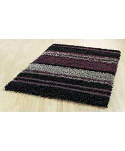 Montreal Stripe Shaggy Rug