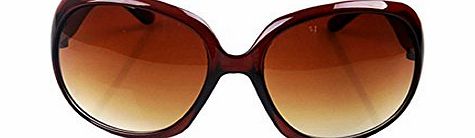 Moonar Vintage Retro Shades Women Ladies Cool Designer Round Sunglasses Eyewear (Brown)