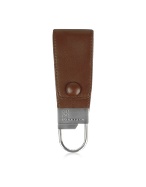 Moreschi Brown Calf Leather Key Fob