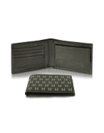 Moreschi Men` Logo Printed Billfold Wallet