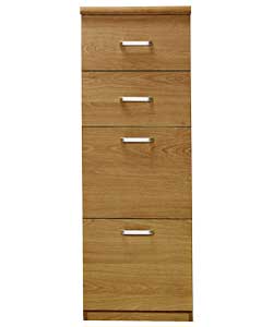 morgan 4 Drawer Filer - Oak Finish