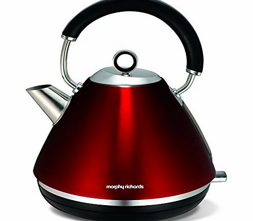 Morphy Richards 102004 Accents Kettle, 1.5 Litre, 3000 Watt, Red