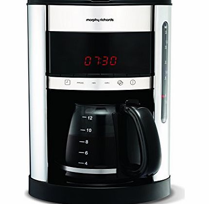 Morphy Richards 162004 Digital Filter Coffee Maker - Polished