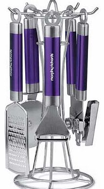 4 Piece Gadget Utensils Set - Plum