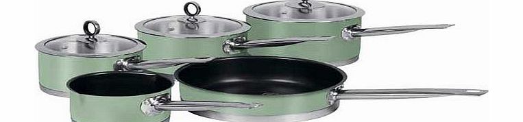 Morphy Richards 5 Piece Pan Set - Sage