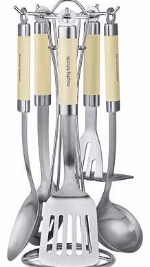 Morphy Richards 5 Piece Utensils Tool Set - Cream