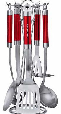 5 Piece Utensils Tool Set - Red