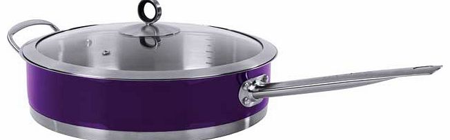 Morphy Richards Accents 28cm Saute Pan n Glass