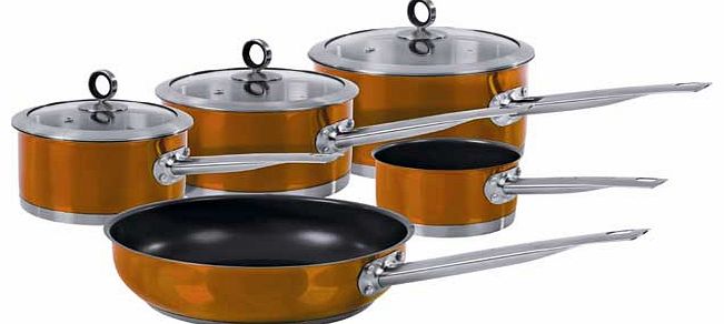 Morphy Richards Accents 5 Piece Pan Set - Copper