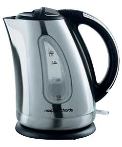 MORPHY RICHARDS Polished Steel Finish Jug Kettle