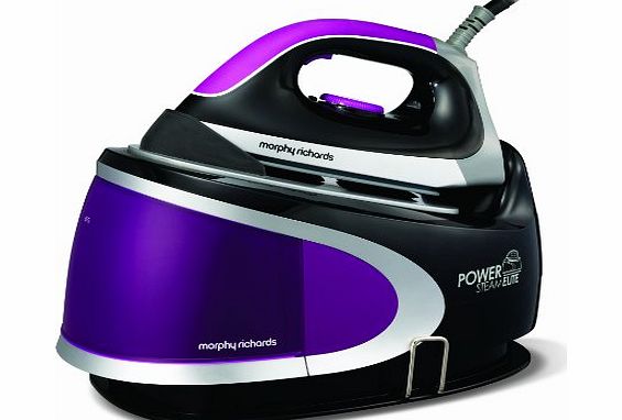 Morphy Richards Power Steam Elite 42223 Pressurised Steam Generator Ceramic Soleplate - Plum/Black