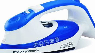 Morphy Richards TurboSteam 300601 Ionic Soleplate, 350 ml, 2000 Watt - Iron Blue