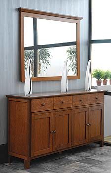 Morris Furniture Havana 4 Door Sideboard and Mirror