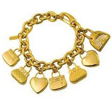 - Charm Bracelet Watch With FREE Clock