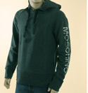 Mens Grey Hooded Silver Logo Sweatshirt