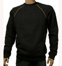 Mens Moschino Dark Grey Sweatshirt With Yellow Trim