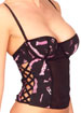 Stocking Print underwired basque