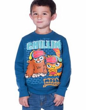 Moshi Monsters Boys Blue Sweatshirt - 9-10 Years