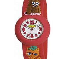 Moshi Monsters Kids Furi Red and Gingersnap Watch