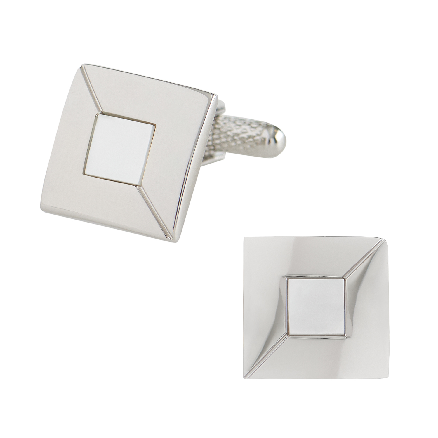 Moss 1851 Mother of Pearl Insert Cufflinks