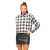 Leela Oversized Batwing Shirt in Gingham